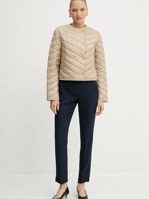 BOSS kurtka kolor beżowy przejściowa 50543249