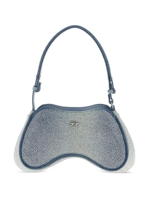 Diesel rhinestone-embellished shoulder bag - Blue - zdjęcie produktu nr 1