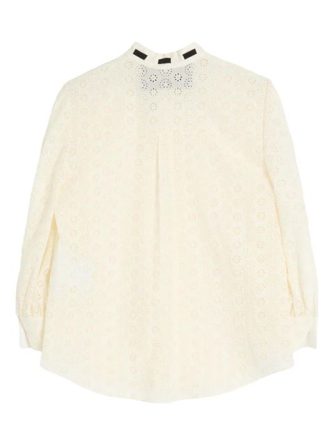 Valentino Garavani embroidered button-up shirt - Neutrals