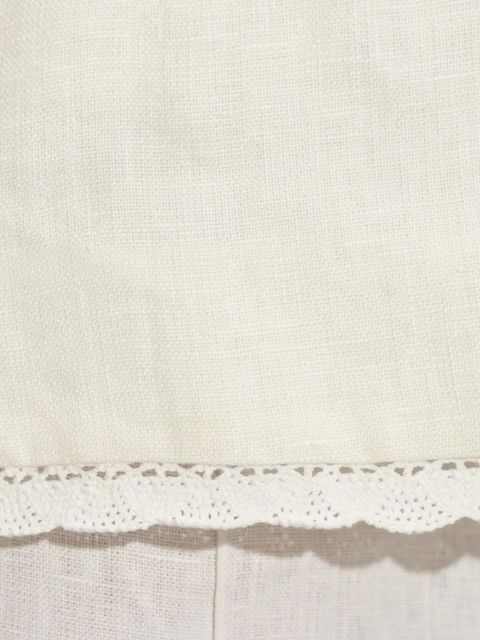 Posse Effi lace-trim top - White