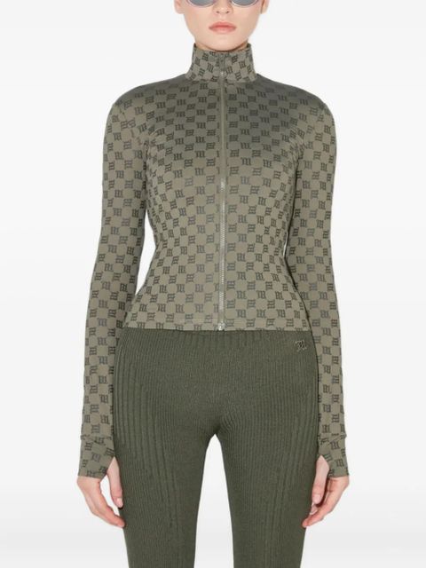 MISBHV monogram zipped sweater - Green - zdjęcie produktu nr 2