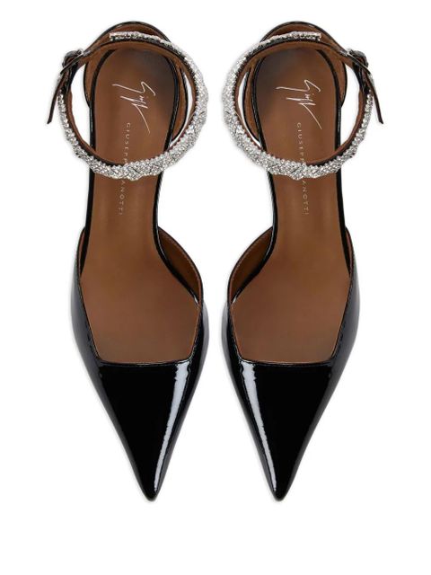Giuseppe Zanotti 50mm ELENIE crystal-embellished pumps - Black