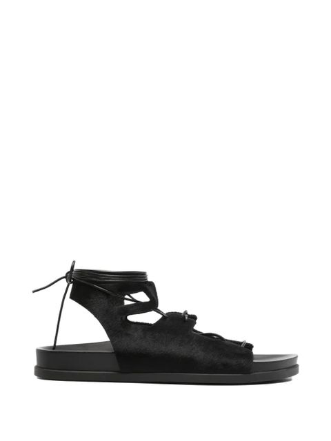 Ancient Greek Sandals trata pony lace-up sandals - Black - zdjęcie produktu nr 1