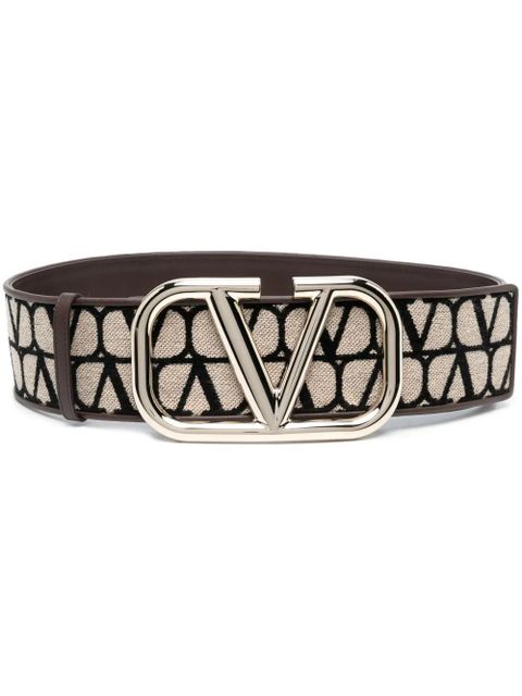 Valentino Garavani Toile Iconographe jacquard belt - Brown - zdjęcie produktu nr 2