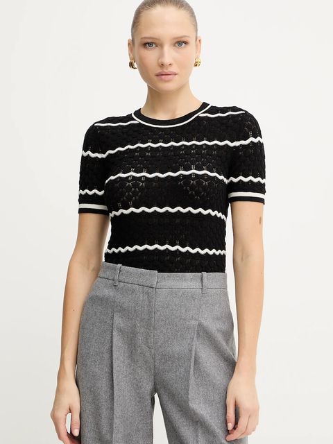 Morgan t-shirt damskie kolor czarny MCLEMA - zdjęcie produktu nr 1