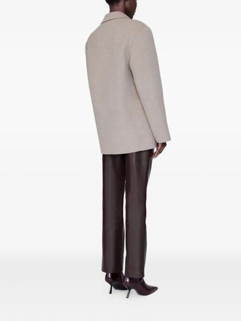 ANINE BING single-breasted long-sleeve blazer - Neutrals