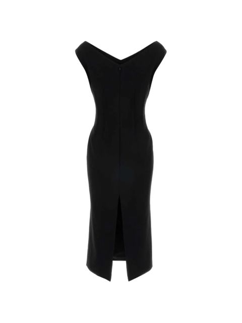 Jil Sander V-neck midi dress - Black - zdjęcie produktu nr 2