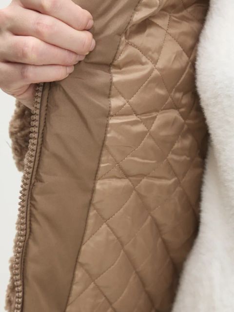 Answear.LAB kurtka damska kolor beżowy przejściowa oversize