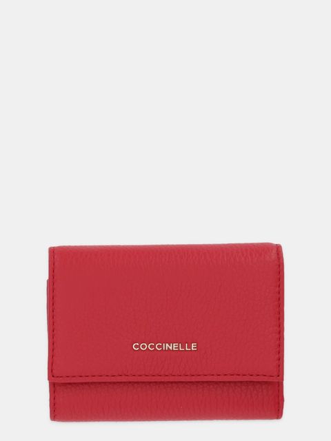 Coccinelle portfel skórzany damski kolor czerwony E2 MW5 11 F0 01 - zdjęcie produktu nr 1