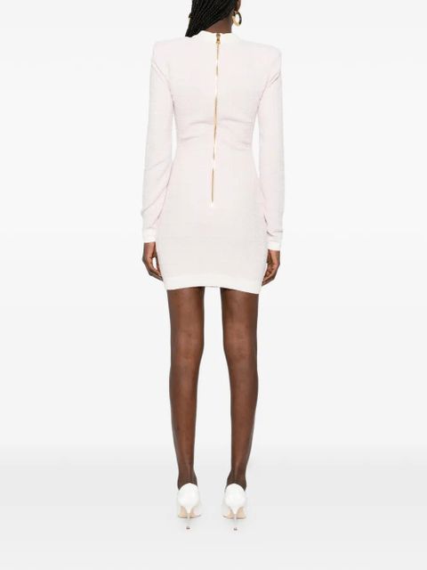 Balmain buttoned mini dress - Pink