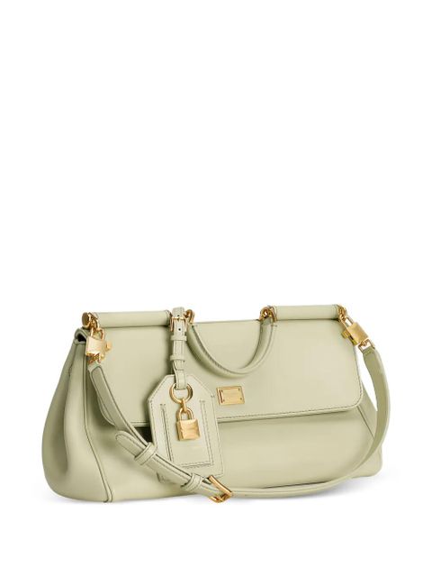 Dolce & Gabbana padlock charm clutch bag - Green