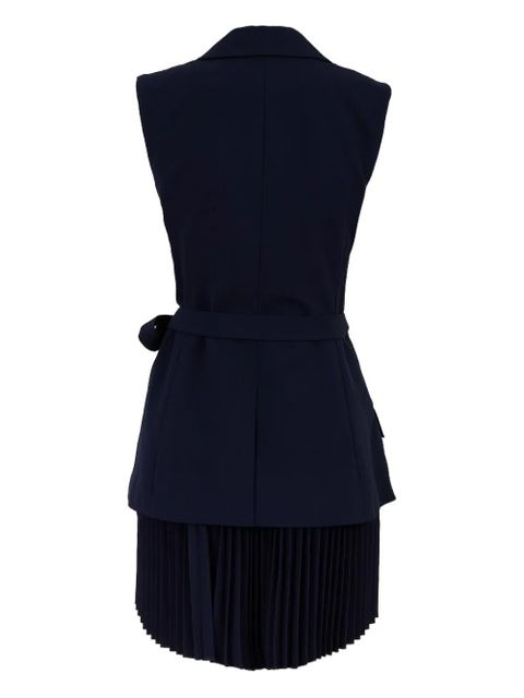 Simkhai Effie pleated wrap dress - Blue