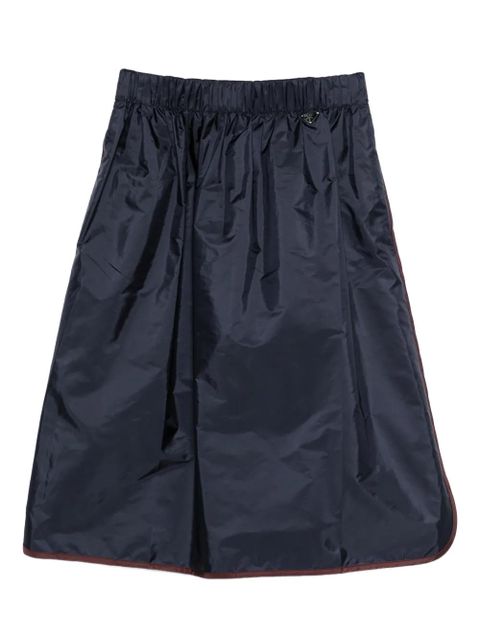 Prada logo-plaque skirt - Blue - zdjęcie produktu nr 1