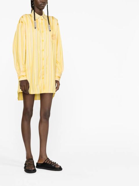 ETRO striped shirt dress - Yellow