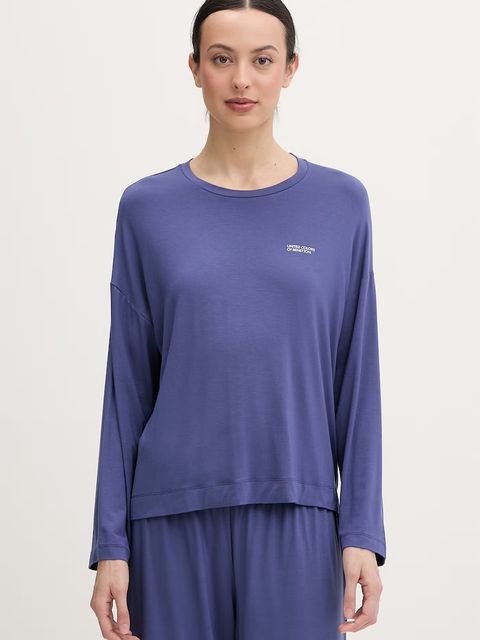 United Colors of Benetton piżama longlseeve damska z modalem - zdjęcie produktu nr 2