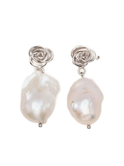 Magda Butrym Rose pearl earrings - Silver