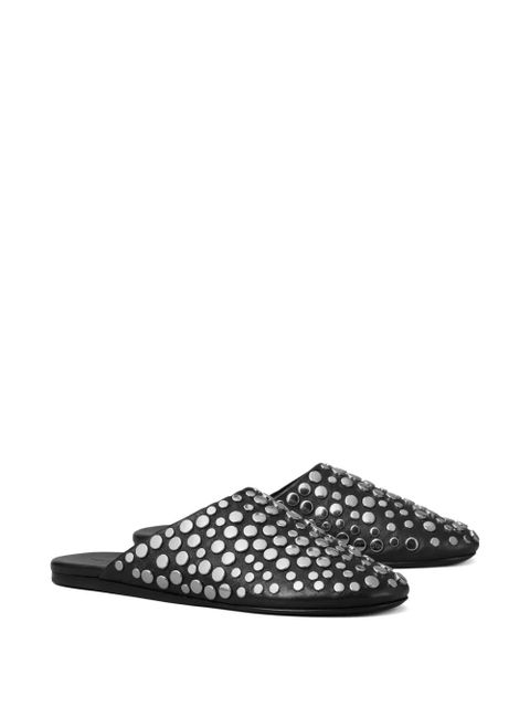 Tory Burch studded leather mules - Black - zdjęcie produktu nr 2