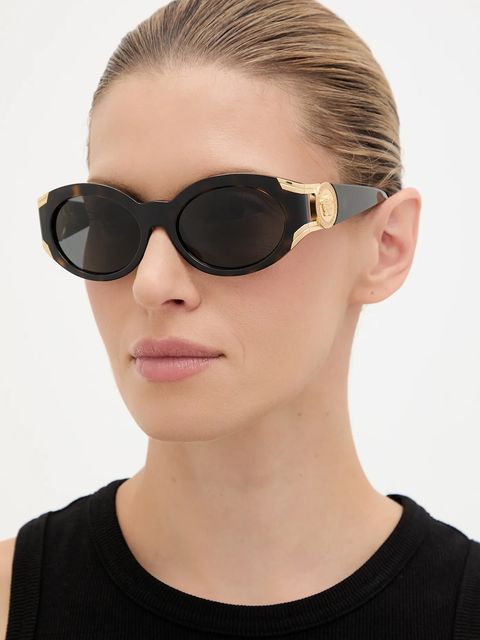 Versace okulary przeciwsłoneczne damskie kolor brązowy 0VE4503U - zdjęcie produktu nr 1