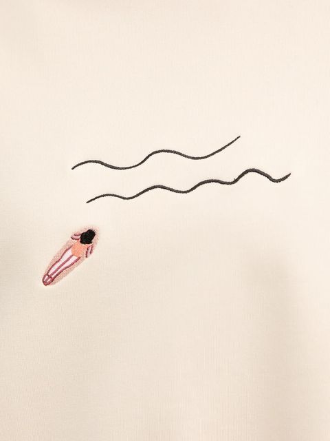 JOYINME bluza dresowa Wave kolor beżowy gładka Wave