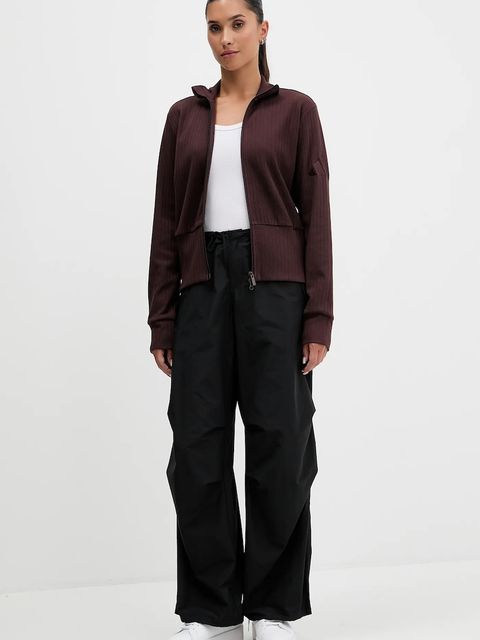 adidas bluza All Szn Winterized damska kolor brązowy gładka JM5947 - zdjęcie produktu nr 2