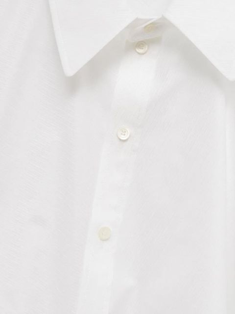 LOEWE Draped cotton shirt - White