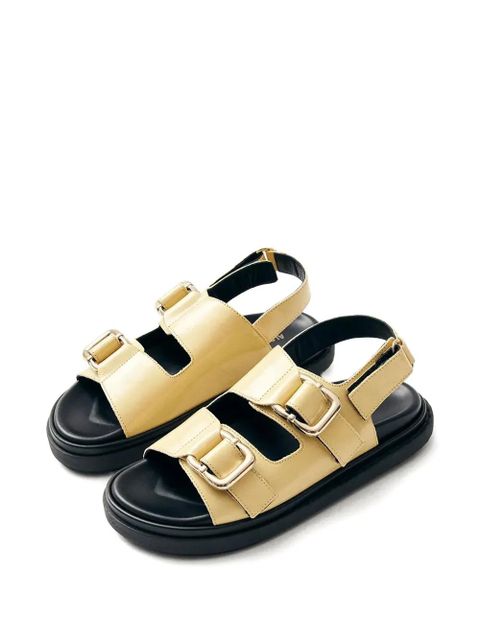 ALOHAS Harper double-buckle sandals - Yellow - zdjęcie produktu nr 2