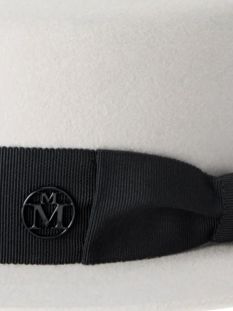 Maison Michel logo-plaque hat - White - zdjęcie produktu nr 2