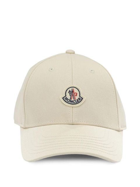 Moncler logo-patch cap - Neutrals - zdjęcie produktu nr 1