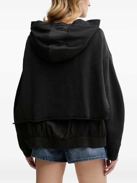 PINKO hooded cut-out top - Black