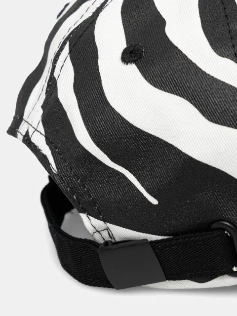 Versace Jeans Couture czapka z daszkiem bawełniana damska kolor czarny wzorzysta 78HAZK17 ZG368