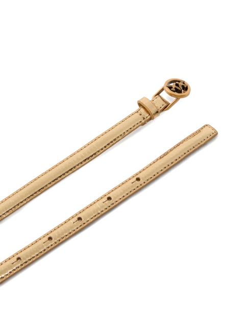 PINKO logo buckle belt - Gold