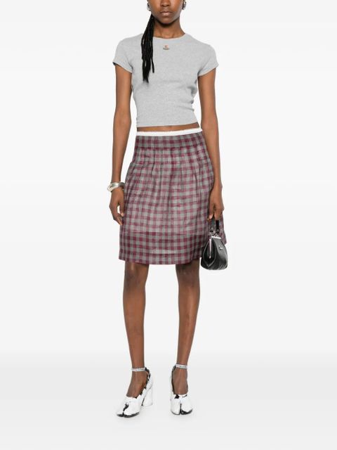 Vivienne Westwood logo-embroidered T-shirt - Grey - zdjęcie produktu nr 2