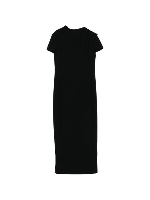 KHAITE Iryl short sleeve midi dress - Black - zdjęcie produktu nr 1