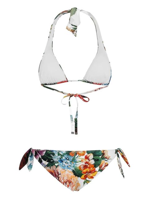 Dolce & Gabbana floral-print bikini set - White - zdjęcie produktu nr 2
