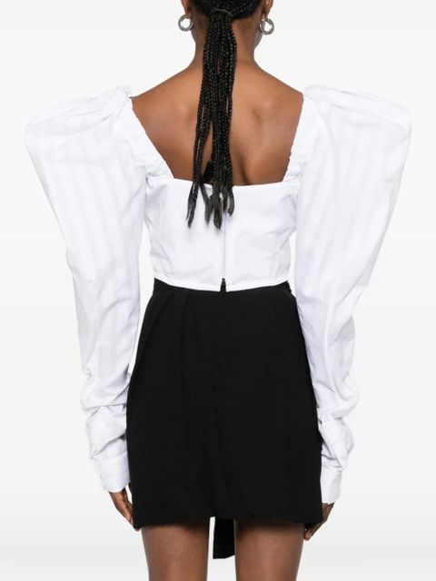 Vivienne Westwood Sunday puff-sleeve corset top - White