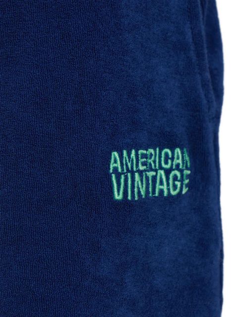 American Vintage embroidery shorts - Blue