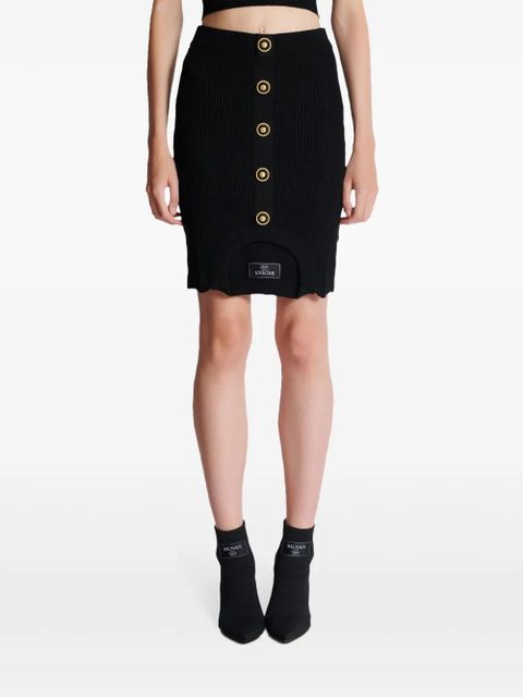 Balmain Optical Illusion skirt - Black