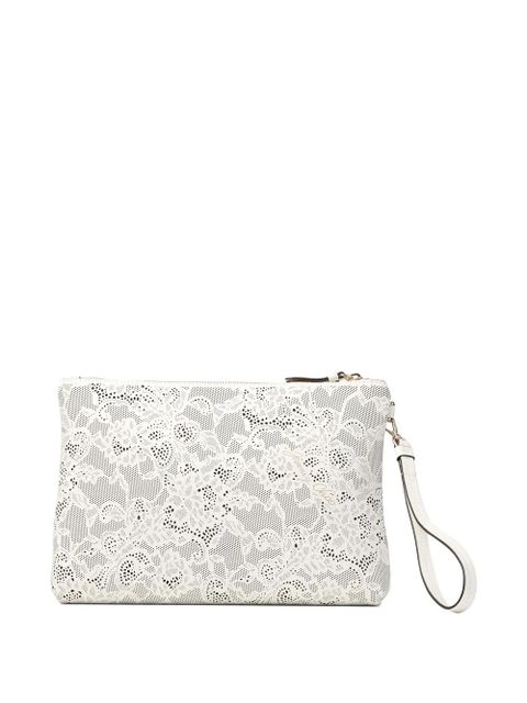 Jimmy Choo zipped flat purse - White