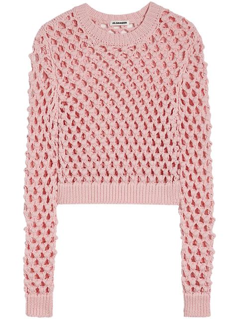 Jil Sander open-knit sweater - Pink - zdjęcie produktu nr 1
