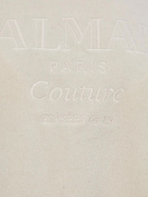 Balmain hooded logo poncho - Neutrals - zdjęcie produktu nr 2
