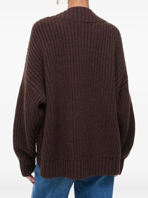 STAUD Otto V-neck sweater - Brown - zdjęcie produktu nr 2