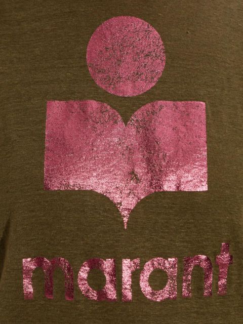ISABEL MARANT Zewel logo-print T-shirt - Green