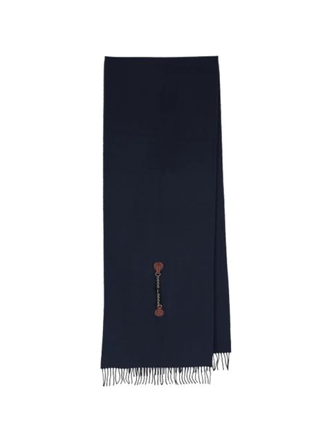Chloé fringed chain-emebllished scarf - Blue - zdjęcie produktu nr 1