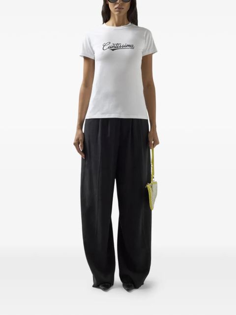 GCDS lettering-print T-shirt - White - zdjęcie produktu nr 2