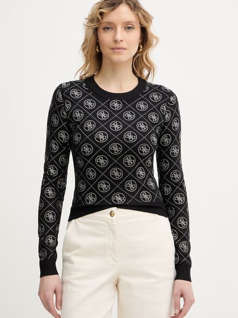 Guess sweter z domieszką wełny 4G - zdjęcie produktu nr 1