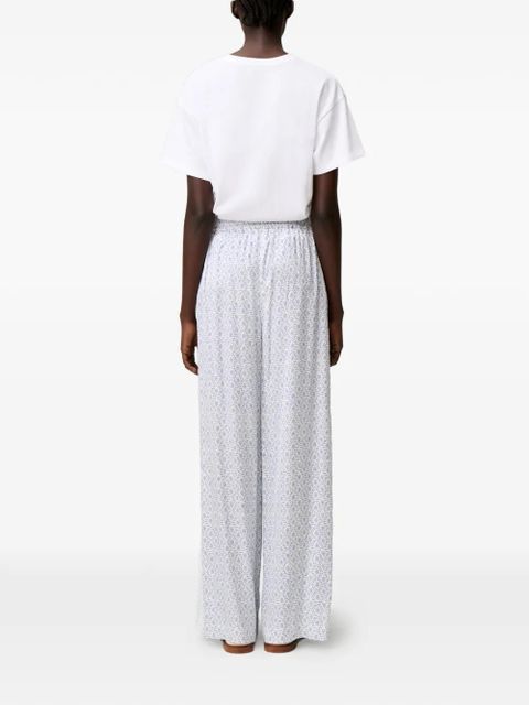 Claudie Pierlot printed palazzo trousers - White