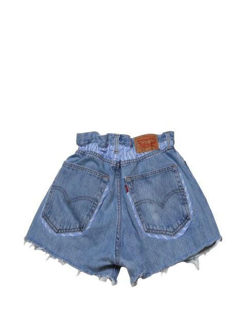 MC2 Saint Barth frayed-hem denim shorts - Blue - zdjęcie produktu nr 2
