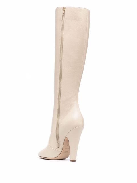 Saint Laurent 68 110mm knee-high boots - Neutrals - zdjęcie produktu nr 2