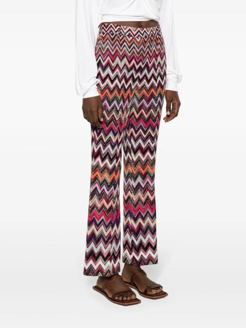 Missoni Zigzag lurex trousers - Pink