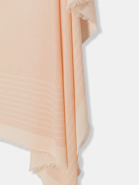 BOSS chusta z domieszką jedwabiu Laik - zdjęcie produktu nr 2